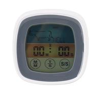 Haofy Thermomètre Alimentaire Numérique avec Réglages de Température Programmables et Minuterie 24 Heures, Thermomètre de Cuisson pour Cuisine, Barbecue, Camping-car, Petits Appartements (Gris avec