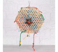 Haofy Toys de Perroquet Bird Interactive Pichet Toy Bamboo Paper Suspendu pour Les Exercices d'oiseaux et Amélioration de la santé Mentale