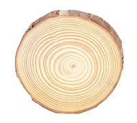 Haofy Tranches de Bois Naturel Kit d'artisanat inachevé Disques Ronds de Pin pour Projets Artistiques de Bricolage Décorations de Noël Mesurant 2 à 2,4 Pouces Surface Lisse Idéal pour l'école de
