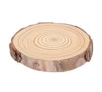 Haofy Tranches de Bois Naturel Kit d'artisanat inachevé Disques Ronds de Pin pour Projets Artistiques de Bricolage Décorations de Noël Mesurant 2 à 2,4 Pouces Surface Lisse Idéal pour l'école de
