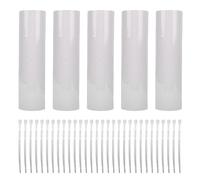 Haofy Tree Grow Protector Lot de 5 Tubes de Culture d'arbre Ventilés de 91,4 Cm avec 30 Attaches Amovibles pour Protéger Les Boutures de Tronc des Cerfs pour Les Jeunes Arbres, Vignes,