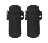 Haofy Tube de Stockage étanche à l'eau, Récipient Hermétique en Plastique avec Bague d'étanchéité en Caoutchouc pour Les Essentiels de Voyage et de Camping en Plein Air (Black)