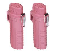 Haofy Tube de Stockage étanche à l'eau, Récipient Hermétique en Plastique avec Bague d'étanchéité en Caoutchouc pour Les Essentiels de Voyage et de Camping en Plein Air (Rosé foncé)