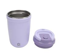 Haofy USB Rechargeable Mélange de Mélange Tasse de café Stimulation, Rotateur Magnétique à Double Couvercle à Double Usage, d'agitation Automatique en Céramique pour Bureau, Voiture, Maison,