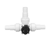 Haofy Vanne de Dérivation de Piscine à 3 Voies G1 1/2 Filetage PVC pour un Contrôle Précis du Débit - Kit de Dérivation d'eau à Robinet à Tournant Sphérique Rotatif pour Réparation de Piscine,