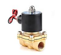 Haofy Vanne électrique Fermée Normale 12V 1/2 ", pour Eau, Air, Carburants, Gaz, Intérieur, en Alliage de Zinc, fabriqué