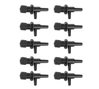 Haofy Vannes de Contrôle D'aquarium, Régulateur d'air en Plastique Réglable pour Pompe à Oxygène, Paquet de 10 pour Le Contrôle de la Ligne d'air D'aquarium, Noir