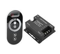 Haofy Variateur LED sans Fil 12 V 24 V avec Télécommande Tactile RF pour Bande Lumineuse LED, Bande Flexible, Lèche-mur, Lampe Murale à Rideau en Verre, Faible Consommation d'énergie, Court-circuit