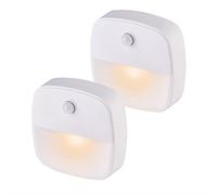Haofy Veilleuse à détecteur de Mouvement, veilleuse à Coller, veilleuse à LED sans Fil à Piles, éclairage de Placard à LED Blanc Chaud, éclairage sûr pour escaliers, Couloir, Salle de Bain, Cuisine