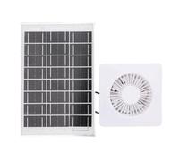 Haofy Ventilateur D'échappement à énergie Solaire 6W Panneau Solaire + Ventilateur de Ventilation à Grande Vitesse de 3,6 W IP67 avec Moteur 2700 TR/Min pour Poulaille
