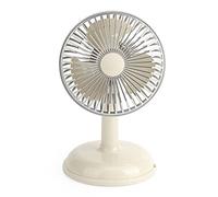 Haofy Ventilateur électrique Portable Vintage Détachable pour la Maison et le Bureau Ventilateur de Bureau Rétro en Plastique Léger pour étudiants et Employés de 11,6 Oz (Jaune clair)