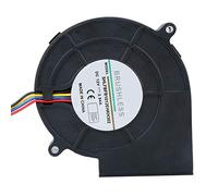 Haofy Ventilateur radial DC sans balais, ventilateur d'air de refroidissement à double roulement à billes de 12 V, ventilateur centrifuge Turbo avec 4 broches, 97 x 94 x 33 mm