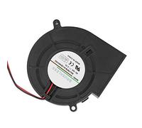 Haofy Ventilateur radial de ventilateur sans brosse de 12 V CC, ventilateur centrifuge de Turbo de ventilateur de refroidissement à double roulement à billes avec 2 broches, 97 * 94 * 33mm