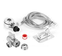 Haofy Évier Tuyau Pulvérisateur Fixation Salle De Bains Douche À Main Pulvérisateur Kit De Lavage De Cheveux Robinet De Douche Rinser Convertisseur Adaptateur Ensemble(Kit de Douche)