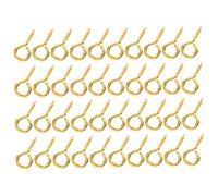 Haofy Vis Oeil Cheville Broche 200 Pièces 0.2x0.5 Pouces Fer Bijoux Faisant des Accessoires avec Argent or Pistolet Couleurs or Rose pour Bricolage Artisanat (GOLD)
