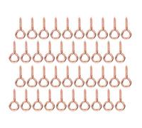 Haofy Vis Oeil Cheville Broche 200 Pièces 0.2x0.5 Pouces Fer Bijoux Faisant des Accessoires avec Argent or Pistolet Couleurs or Rose pour Bricolage Artisanat (or rose)