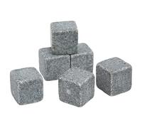Haofy Whisky Stones 2 Cm Pierres Rafraîchissantes en Stéatite Non Diluante pour Whisky, Gin, Vin - Lot de 4 Pierres à pour Homme avec Congélation Rapide pour Bar, Maison, Camping-car (6)