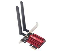 Haofy Wi Fi6 Gigabit Gigabit Network Carte de 1800 Mbit/S 1800 Mbit/S pour 10 11, Adaptateur sans Fil PCIe 5.2 pour Une connectivité et Une Sécurité Améliorées