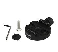 Haoge Adaptateur convertisseur Femelle vers mâle avec Pince à dégagement Rapide Compatible Arca Swiss de 58 mm pour trépied Manfrotto