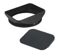 Haoge LH-B77T Pare-Soleil carré rectangulaire en métal à Visser avec Bouchon pour Objectif 77mm Leica Carl Zeiss Voigtlander Nikkor Panasonic Fujifilm Olympus et Autres objectifs de Filtre 77 mm