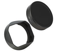 Haoge LH-S245N Pare-soleil d'objectif carré en métal à baïonnette pour Sony FE 50 mm F2.5 G FE 40 mm F2.5 G FE 24 mm F2.8 G avec capuchon