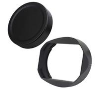 Haoge LH-X16B Pare-soleil carré en métal avec capuchon en métal pour objectif Fujifilm Fuji Fujinon XF 16 mm F1.4 R WR xf16 mm/f1.4