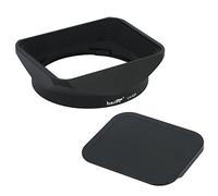 Haoge LH-X23 Pare-soleil rectangulaire à baïonnette en métal avec capuchon pour Fujifilm Fuji Fujinon XF 23 mm F1.4 R, XF 56 mm F1.2 R, XF 56 mm F1.2 R APD Remplace l'objectif LH-XF23