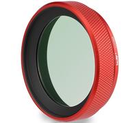Haoge LUV-X54R Pare-soleil en métal avec protection UV MC multicouche pour appareil photo Fujifilm X100VI Fuji X100V Rouge