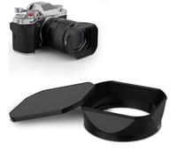 Haoge Pare-soleil carré en métal pour objectif Fujifilm XF 16-50 mm F2.8-4.8 R LM WR, Fujinon XF 33 mm F1.4 R LM WR, Fuji XF 23 mm f/1.4 R LM WR, avec capuchon pour appareil photo XT5 XT4 XT50 XH2