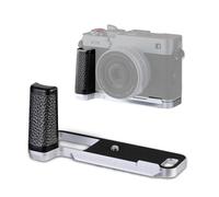 Haoge Poignée pour appareil photo Fujifilm XE5 - Support xe5 en forme de L - Avec plaque standard Arca - Argent