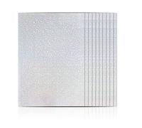 Haohai Lot de 25 feuilles d'autocollants en vinyle holographique - Film adhésif pour loisirs créatifs, disque vinyle laser pour silhouettes (MULTI)