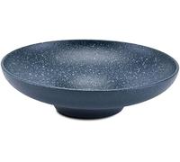 haohang Ensemble de 2 grands saladiers en céramique - Bols hauts et créatifs de 25 cm pour soupes, pâtes, fruits et nouilles froides, empilables(Blue)