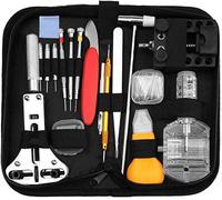 haohang Kit De Réparation De Montres, Outil De Remplacement De Pile, Extracteur De Maillons, Coffret De Transport, Ouvre-boîtier, Barrette À Ressort, Outils pour La Réparation De Montres