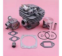 HAOHAO 47mm Cylindre à Piston Kit Compatible with Stihl MS361 MS 361 Carburateur Roulement Joint Valve Décompression Chainsaw Remplacer pièce de Rechange Outil