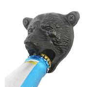 HAOHIZE Décapsuleur Mural, en Fonte Guépard Ours Dents Morsure Décapsuleur Décapsuleur de Bouteille de Soda Décapsuleur Mural Vintage pour Cuisine Noir