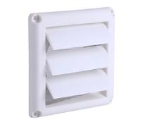 HAOHIZE Grille Par Gravité, 1 PC Grille De Ventilation en Plastique Couverture 3 Rabats Grille De Ventilation De Conduit Mural avec Filet Nouveau (15 * 15cm)