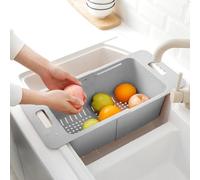 HAOHIZE Paniers de congélateur réglables, bacs de Rangement pour congélateur avec poignée, Panier de congélateur, Organisateur de Rangement réglable en Profondeur, séparateur de (Grau)