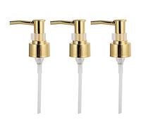 HAOHIZE Pompe distributrice dorée pour Flacon à Pompe, Flacon de Parfum, shampoing et après-shampooing, buse pour Savon, Lotion, Huile de Massage, Bouteille de Remplacement de (Gold)