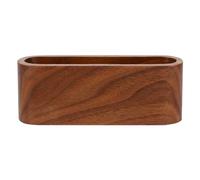 HAOHIZE Porte-cartes de visite en bois pour bureau, 1 pièce, porte-cartes de visite créatif en bois, boîte de rangement, organisateur de bureau, ornements de bureau (HAOHIZEeENso-02)