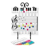 HAOHIZE Tableau blanc du personnel musical, tableau effaçable à sec pour les cours de musique, professeur de piano, classe de musique, professeur de musique, enseignement