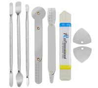 Haojiaho - 8PCS Kit d'outils de Levier et d'ouverture : Métal, Ultra Fin, Kit d'outils de réparation pour iPhone, iPad, Téléphone Portable, Ordinateur Portable, MacBook et Tablette