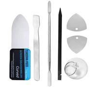 Haojiaho Kit d'outils de réparation de téléphone Portable 7 pcs, Spudger Antistatique, Ensemble d'outils d'ouverture de Levier en Plastique et en métal pour Smartphone et Ordinateur Portable