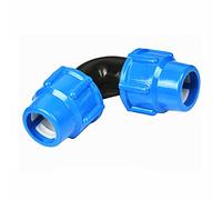 HAOJZE Raccord coudé à Joint Rapide for tuyaux PE - Bouchon - Connecteur en Plastique ABS Durable for tuyaux de 16/20/25/32/40/50/63 mm(Blue,16mm)