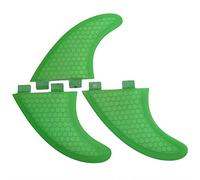 Haokaini Aileron de Propulseur FCS Aileron de Planche de Surf Vert FCS G3 G5 G7 Ailerons de Surf Planche de Surf en Fibre de Verre Tri Set Propulseur Aileron de Planche de Surf Ailerons de