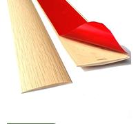 HAOKKV Bande De Transition De Sol en PVC, Auto - Adhésif Le Barre De Seuil, Bande De Séparation De Sol, pour Joindre Le Sol, Comble Les Espaces(Maple Wood,W5cmL100cm)