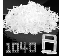 Haoledy 1040 Pièces Croisillon Autonivelant 1.5mm Joint Carrelage, kit Système de Nivellement de Carrelage Croisillon Carrelage Autonivelant, Languettes de Nivellement pour Pose de Carreaux de Sol Mur