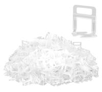 Haoledy 500 Pièces Croisillon Autonivelant 2mm Joint Carrelage, kit Système de Nivellement de Carrelage Croisillon Carrelage Autonivelant, Languettes de Nivellement pour Pose de Carreaux de Sol Mur