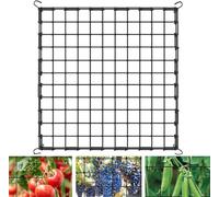 Haoledy Filet de Tente de Culture Filet Palissage 120 x 120 cm, Filet de Soutien pour Plantes avec 4 Crochets, Scrog Net Filet Élastique pour Plante Grimpantes, Légumes, Fruits, Fleurs