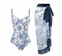 HAOLEI Femme Maillots de Plage Maillot De Bain Ensemble de Bikini à Nouer pour Femme Tankini Ensemble de 2 Pièces Imprimé Swimsuit Swimwear