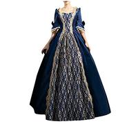 HAOLEI Robe Medievale Femme Grande Taille Victorienne Steampunk Gothique Vintage Medievale Steampunk Costume MéDiéVal Femme DéGuisement Victorienne DéGuisements Dress Halloween Renaissance